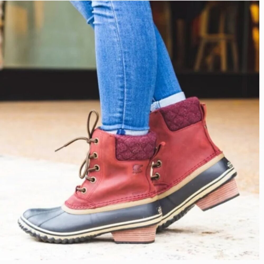 SOREL Women's Slimpack Lace II Waterproof Insulated Boot Size 6 VGUC